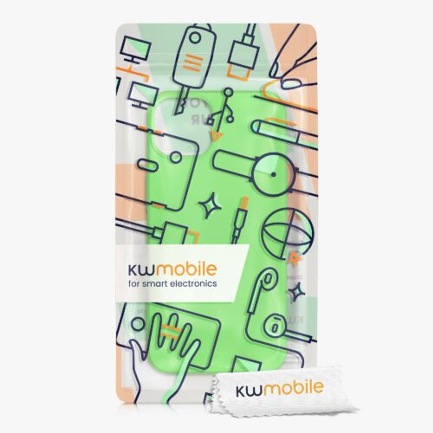 Husa Kwmobile pentru Apple iPhone 13, Silicon, Verde, 55948.159 fotografia produsului View 2 L