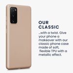 Husa Kwmobile pentru Samsung Galaxy S20 FE, Silicon, Auriu, 53930.66 fotografia produsului View 6 S