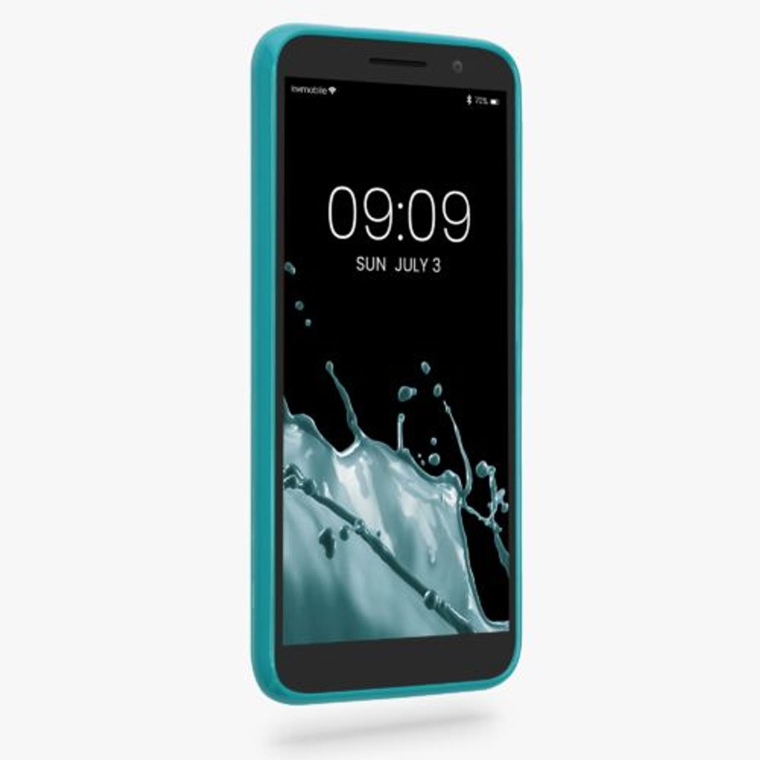 Husa Kwmobile pentru Alcatel 1, Silicon, Verde, 46363.57 fotografia produsului View 2 L