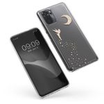 Husa Kwmobile pentru Xiaomi Redmi Note 10/Redmi Note 10S, Silicon, Transparent/Auriu, 54549.03 fotografia produsului