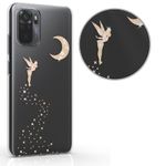 Husa Kwmobile pentru Xiaomi Redmi Note 10/Redmi Note 10S, Silicon, Transparent/Auriu, 54549.03 fotografia produsului View 8 S