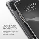 Husa Kwmobile pentru Xiaomi Redmi Note 10/Redmi Note 10S, Silicon, Transparent/Auriu, 54549.03 fotografia produsului View 4 S