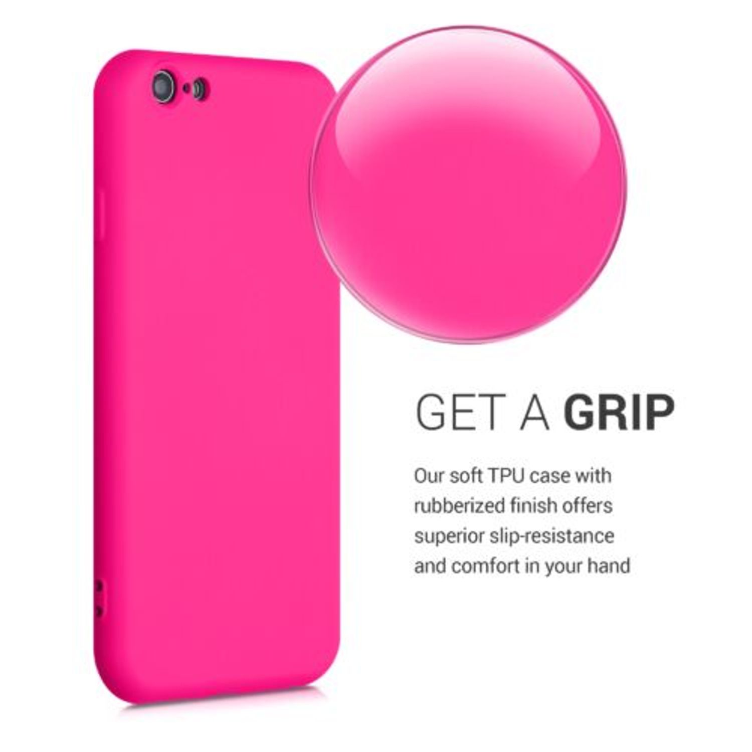 Husa pentru Apple iPhone 6/iPhone 6s, Silicon, Roz, 49980.77 fotografia produsului View 5 L