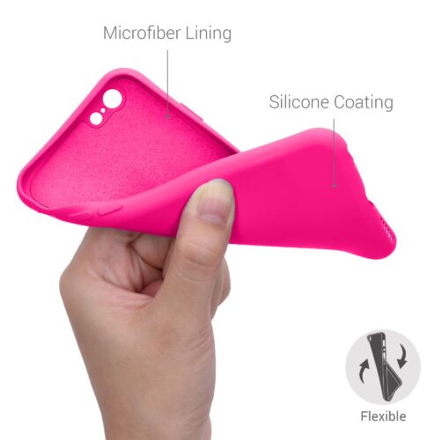 Husa pentru Apple iPhone 6/iPhone 6s, Silicon, Roz, 49980.77 fotografia produsului View 4 L
