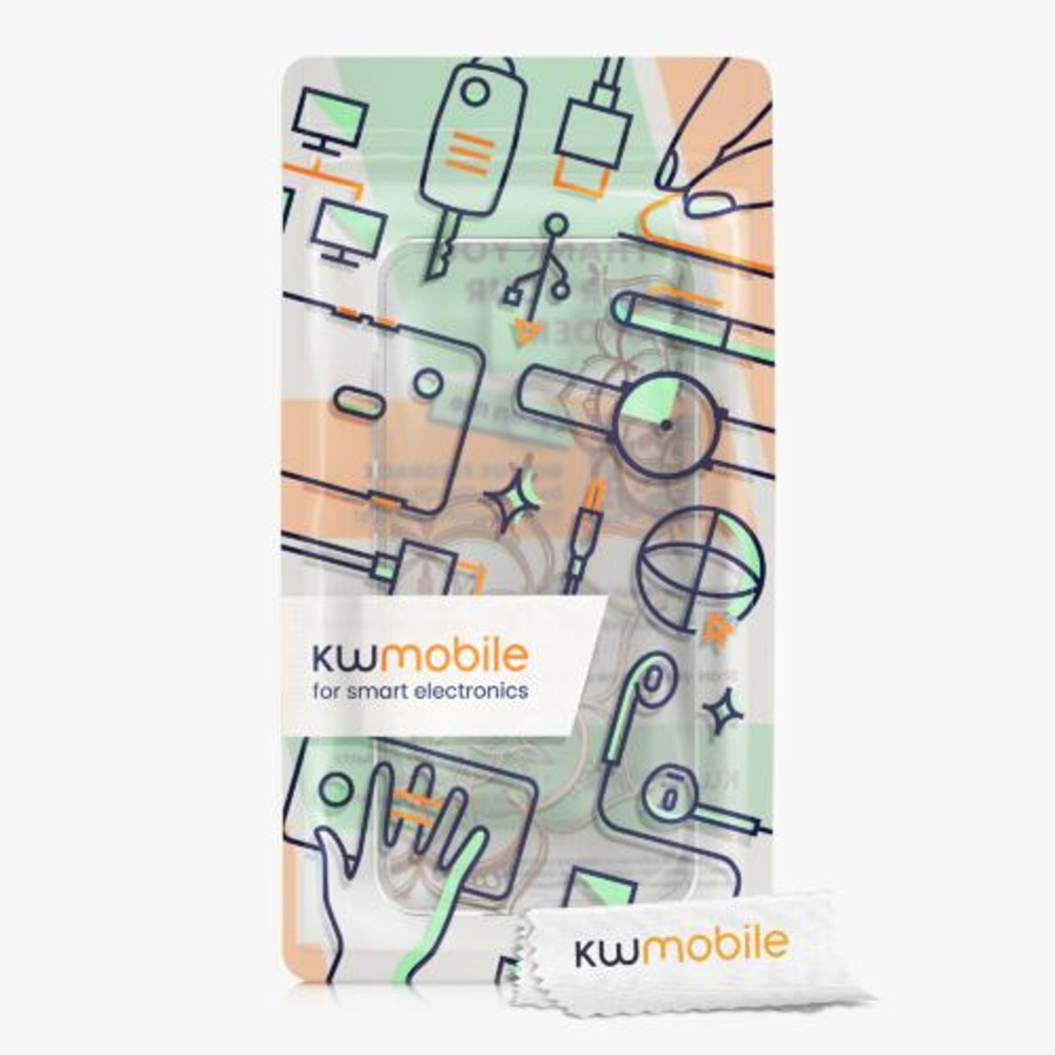 Husa Kwmobile pentru Xiaomi Redmi Note 9, Silicon, Transparent/Rose Gold, 57084.02 fotografia produsului View 3 L