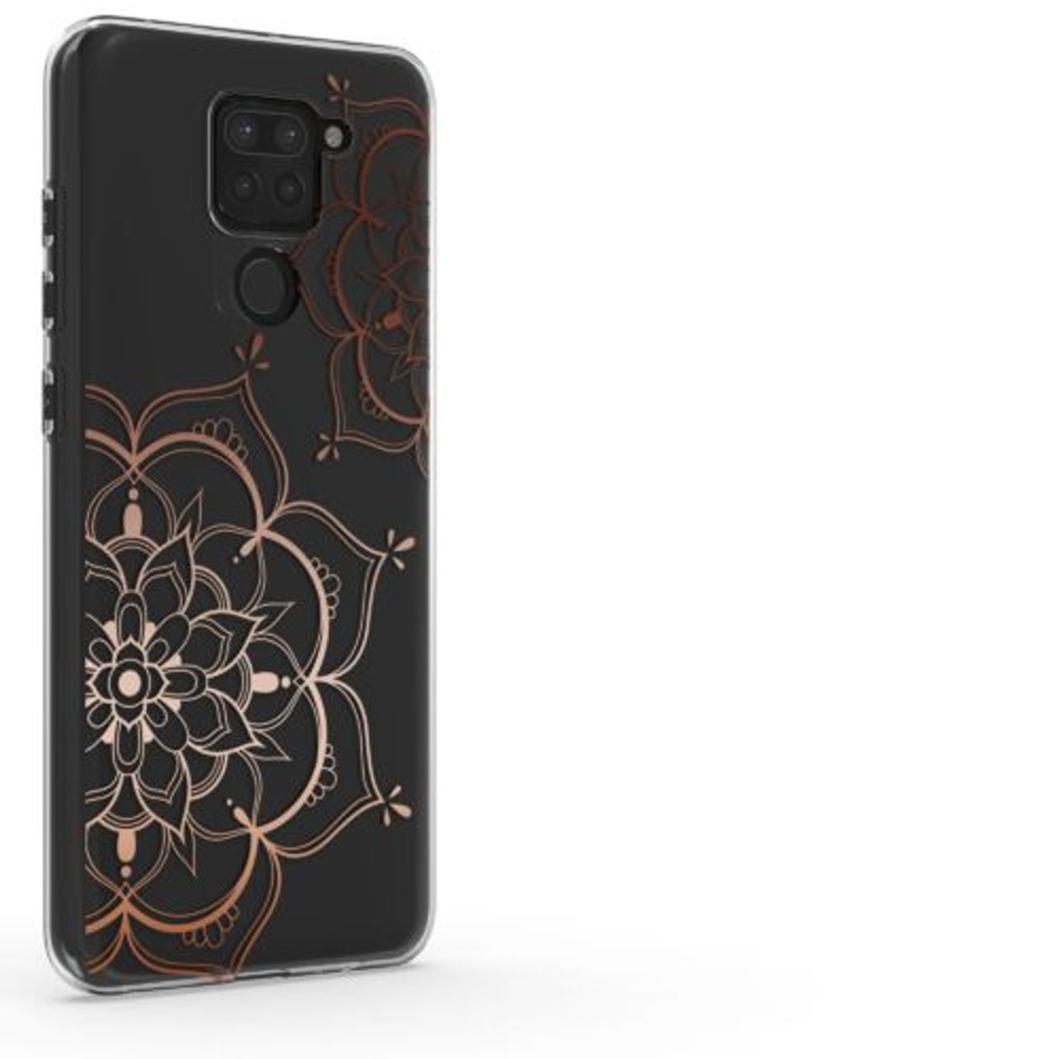 Husa Kwmobile pentru Xiaomi Redmi Note 9, Silicon, Transparent/Rose Gold, 57084.02 fotografia produsului View 4 L