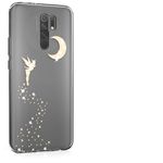 Husa Kwmobile pentru Xiaomi Redmi 9, Silicon, Transparent/Auriu, 57083.01 fotografia produsului View 13 S
