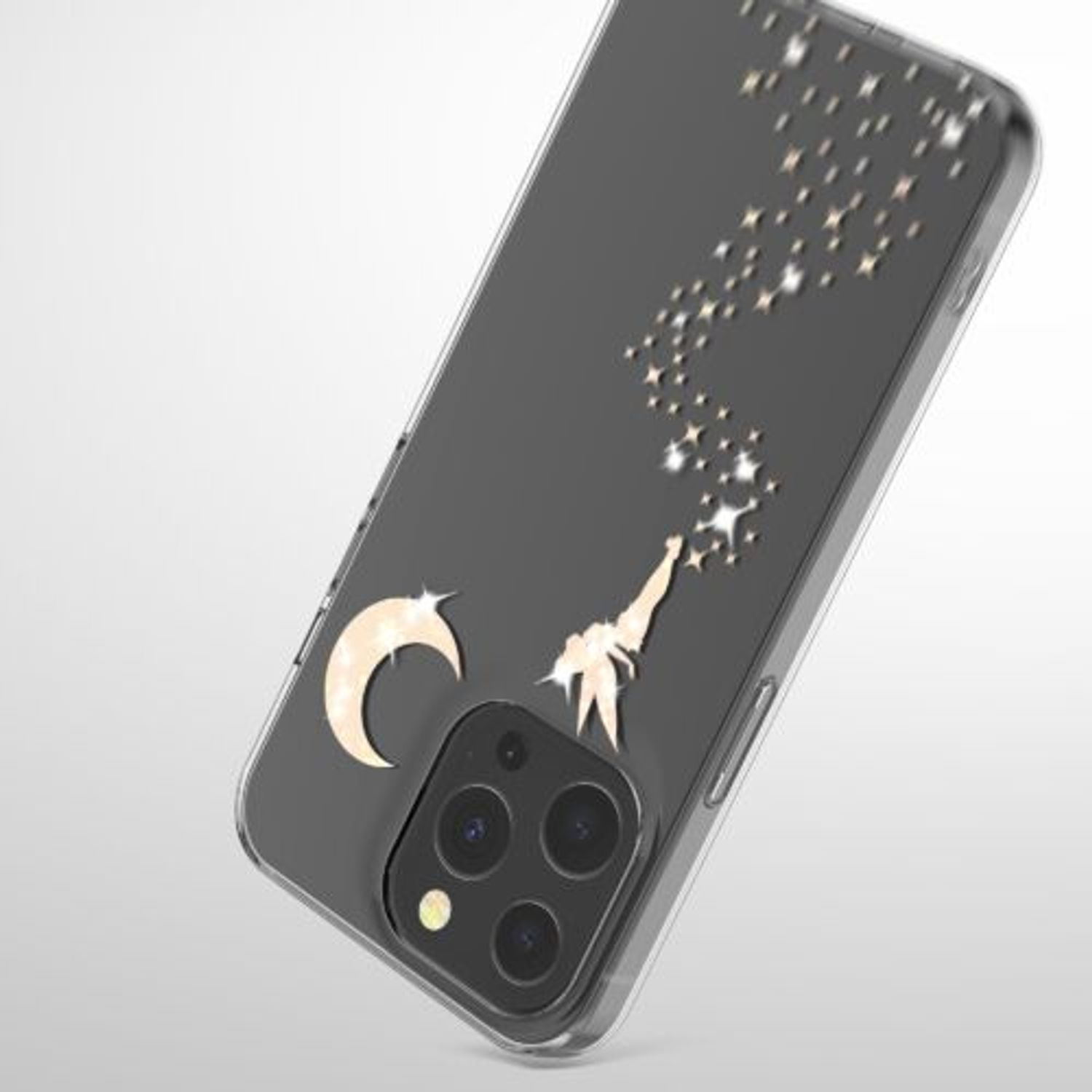 Husa Kwmobile pentru Apple iPhone 13 Pro, Silicon, Transparent/Auriu, 57144.01 fotografia produsului View 10 L