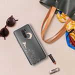 Husa Kwmobile pentru Xiaomi Redmi 9, Silicon, Transparent/Auriu, 57083.01 fotografia produsului View 19 S
