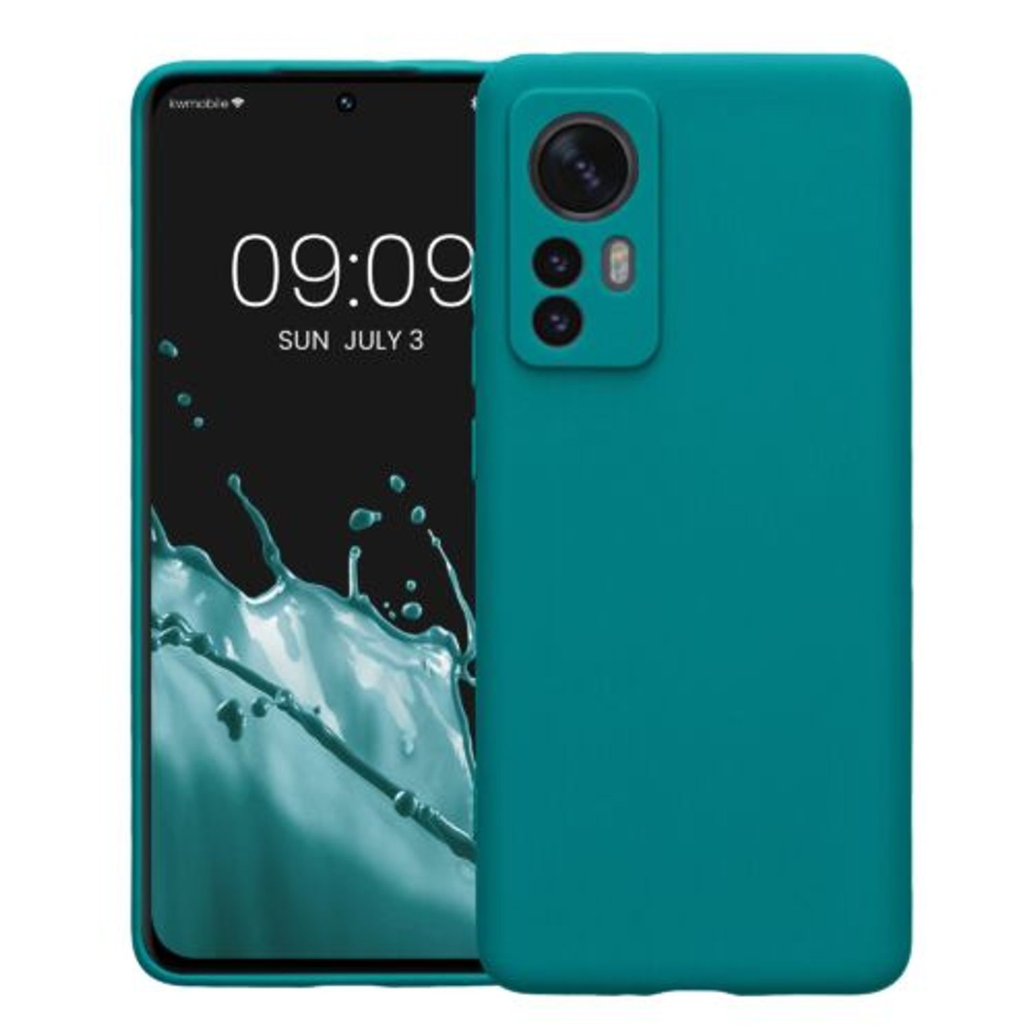 Husa Kwmobile pentru Xiaomi 12/12X, Silicon, Verde, 57124.57 fotografia produsului