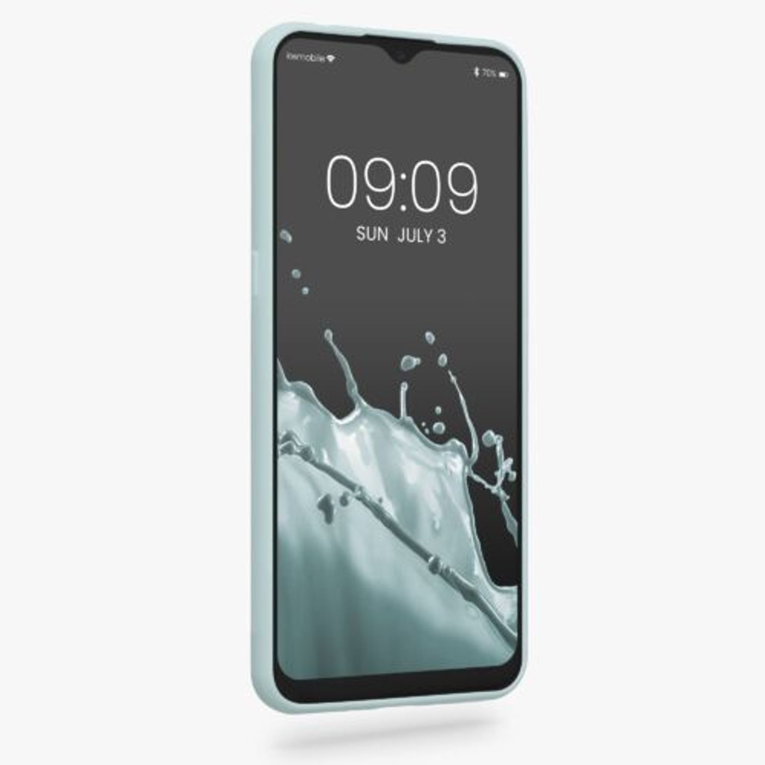 Husa Kwmobile pentru Alcatel 1S (2021), Silicon, Verde, 54466.200 fotografia produsului View 2 L