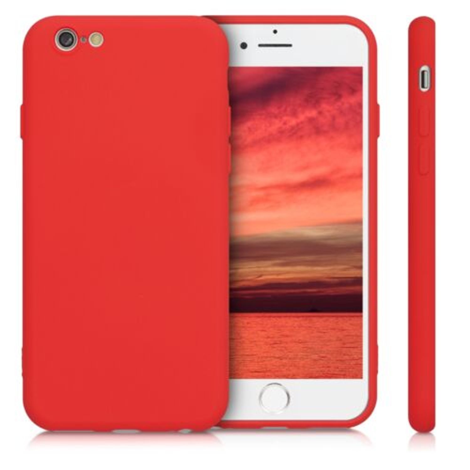 Husa pentru Apple iPhone 6/iPhone 6s, Silicon, Rosu, 49980.09 fotografia produsului View 2 L