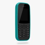 Husa Kwmobile pentru Nokia 105 (2019), Silicon, Verde, 53673.57 fotografia produsului View 3 S
