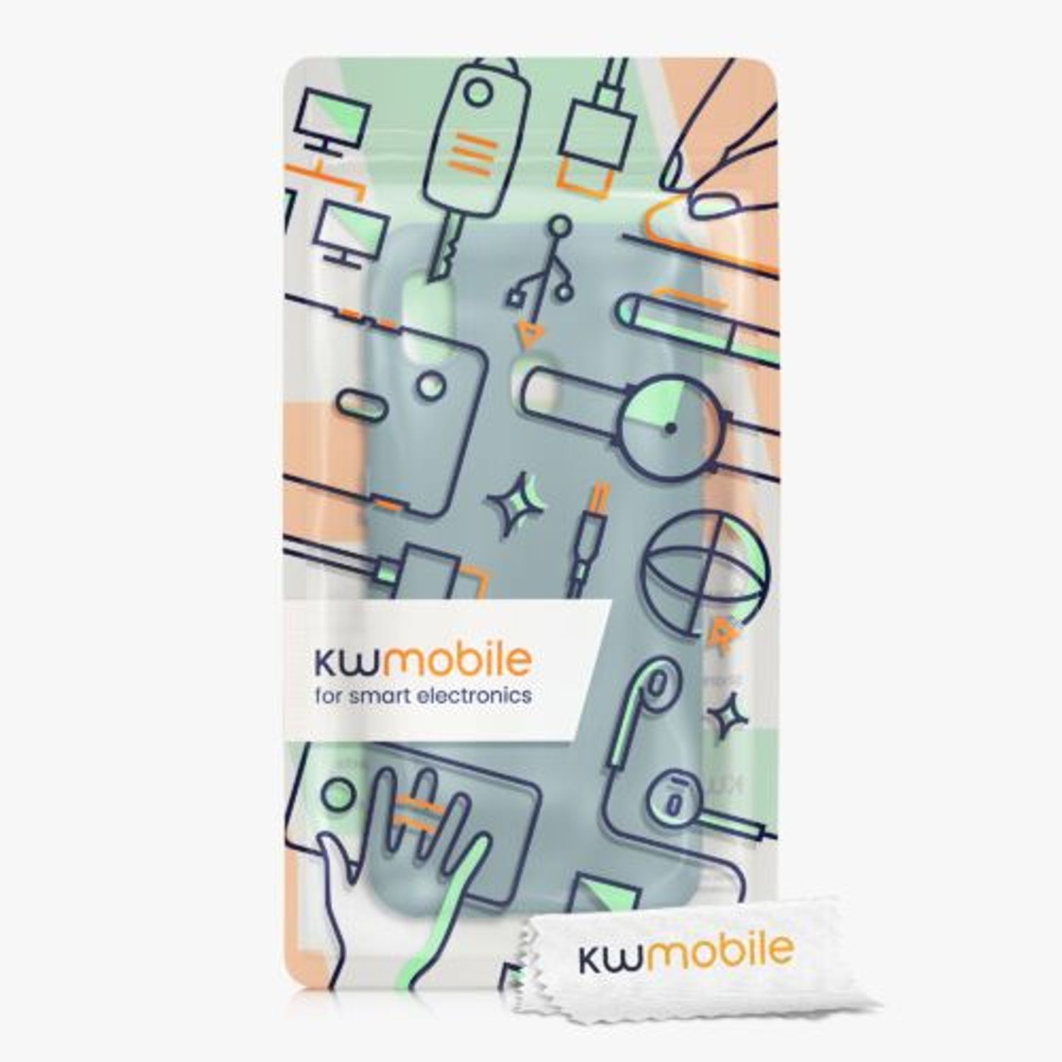 Husa Kwmobile pentru Samsung Galaxy A20e, Silicon, Verde, 48738.207 fotografia produsului View 5 L