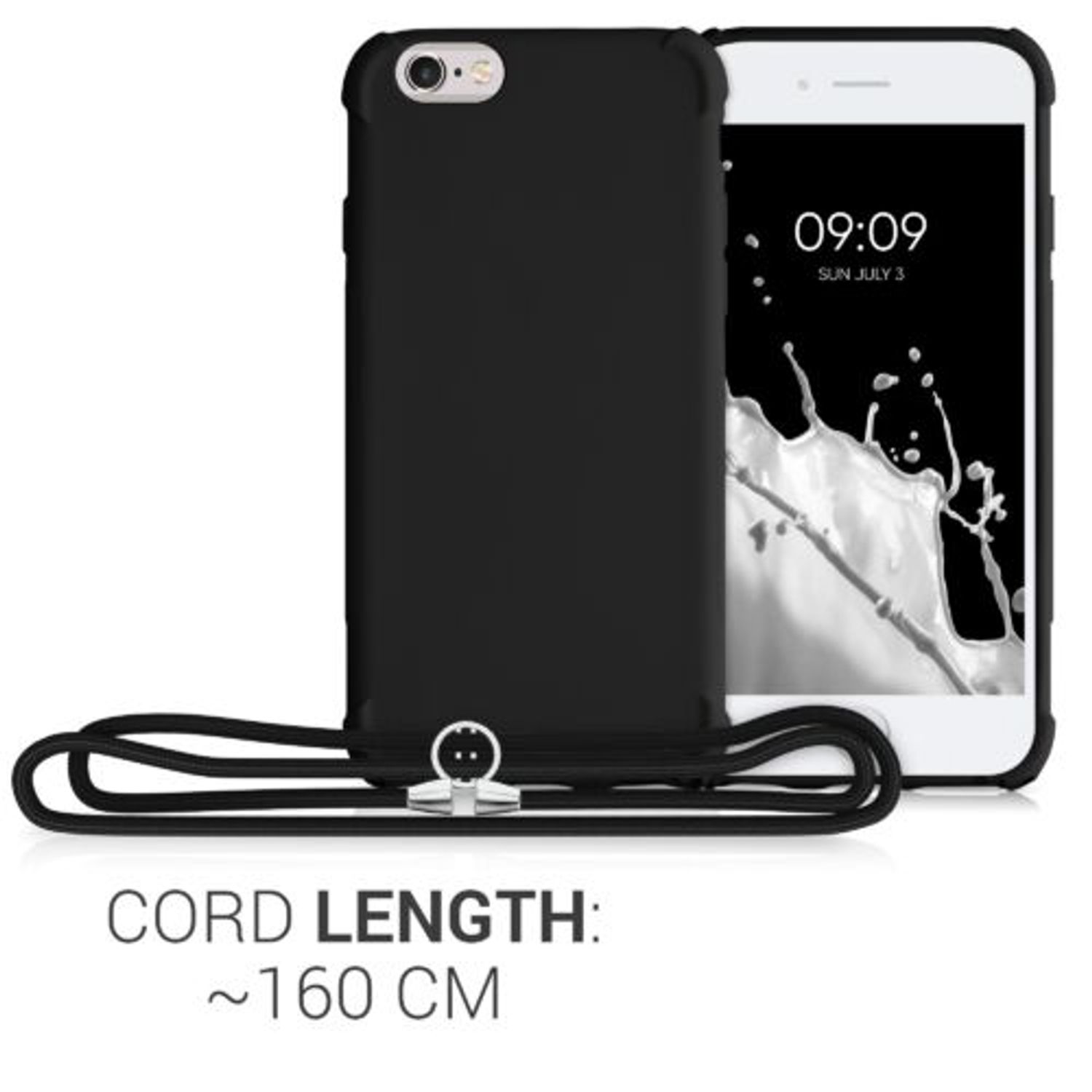 Husa pentru iPhone 6/iPhone 6s, Silicon, Negru, 49918.01 fotografia produsului View 4 L