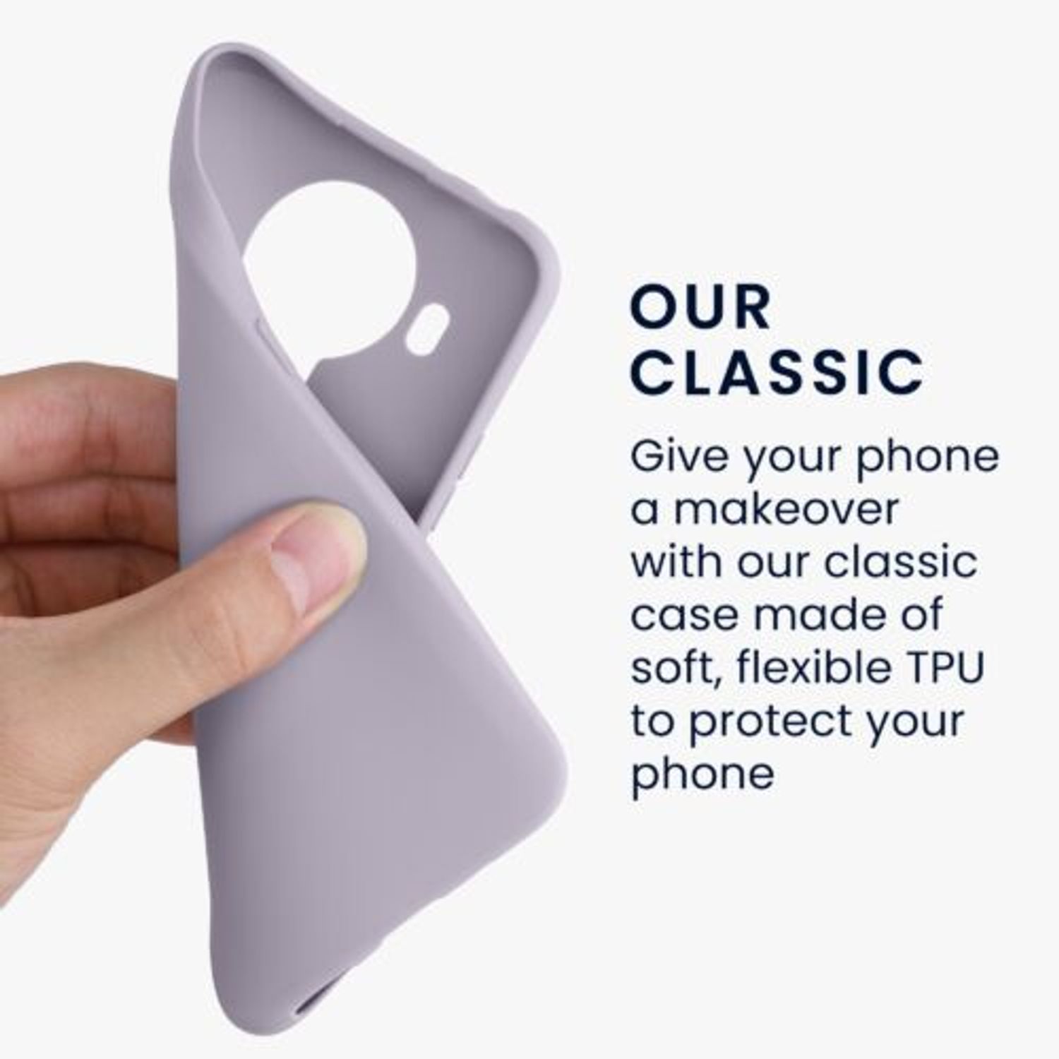 Husa Kwmobile pentru Nokia 5.4, Silicon, Mov, 54109.108 fotografia produsului View 3 L