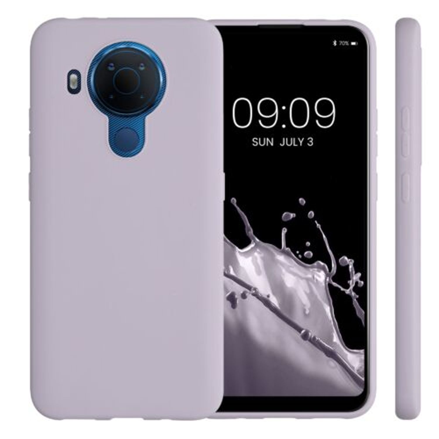 Husa Kwmobile pentru Nokia 5.4, Silicon, Mov, 54109.108 fotografia produsului