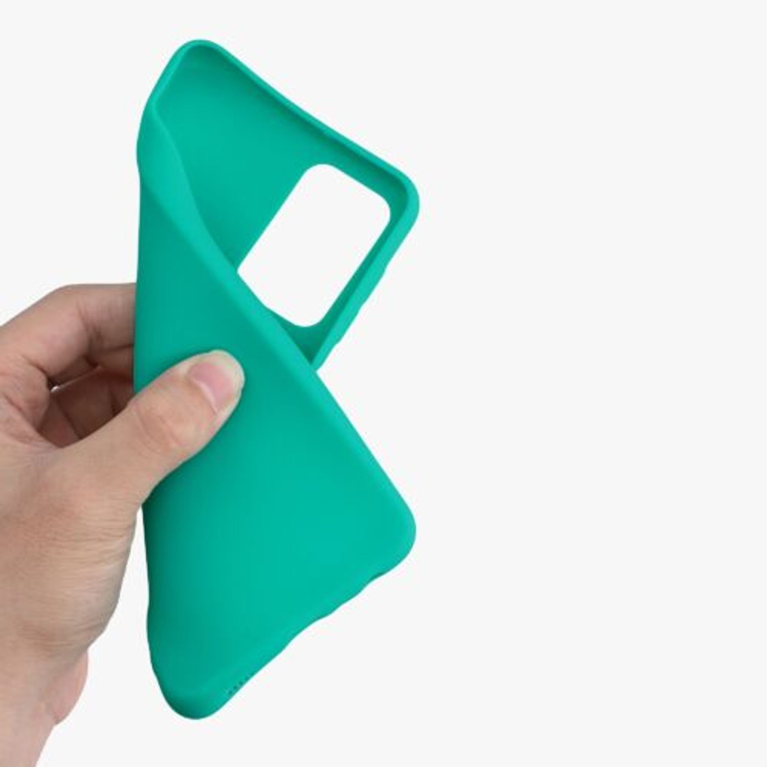 Husa Kwmobile pentru Samsung Galaxy A32 5G, Silicon, Verde, 54328.62 fotografia produsului View 6 L
