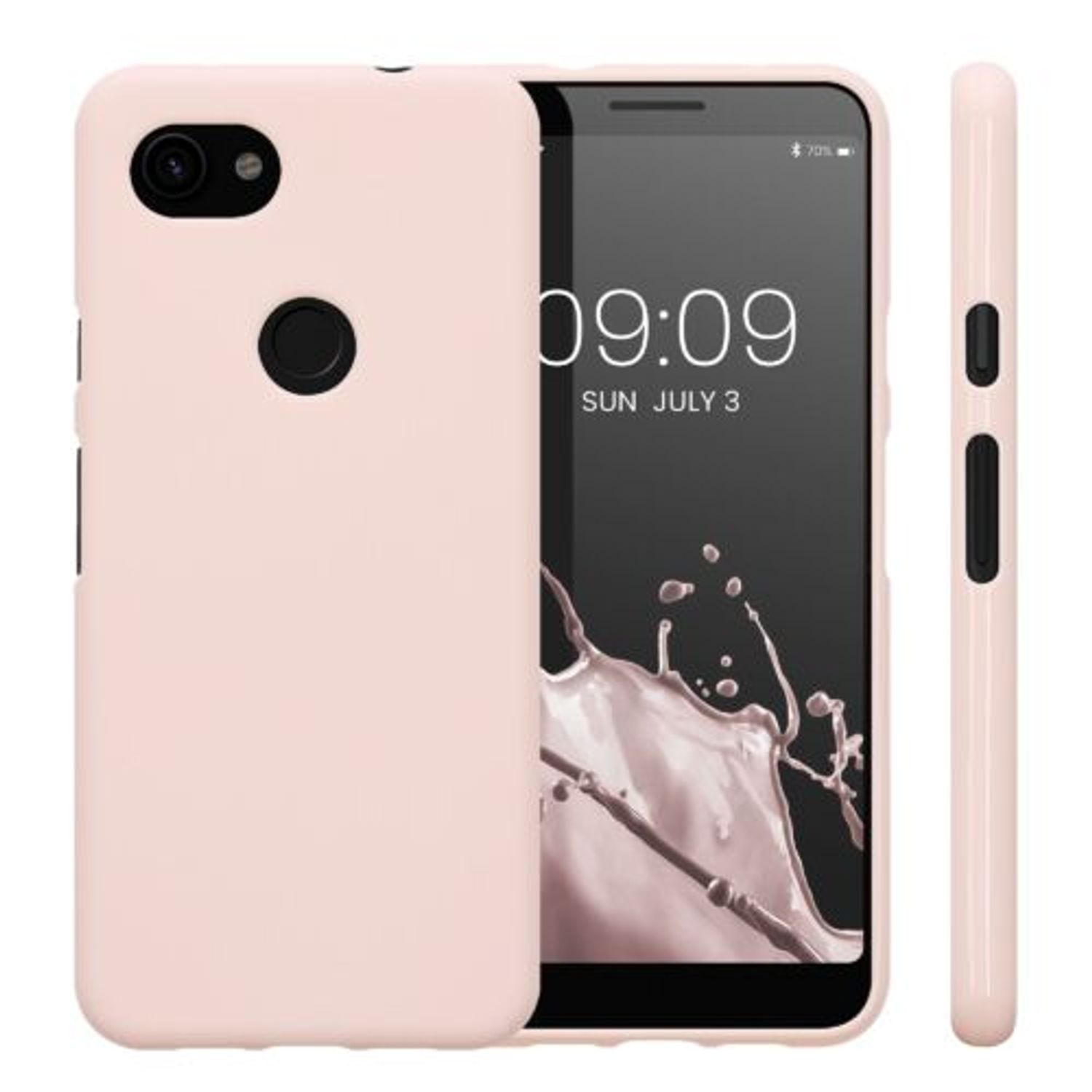 Husa Kwmobile pentru Google Pixel 3a, Silicon, Roz, 47590.225 fotografia produsului