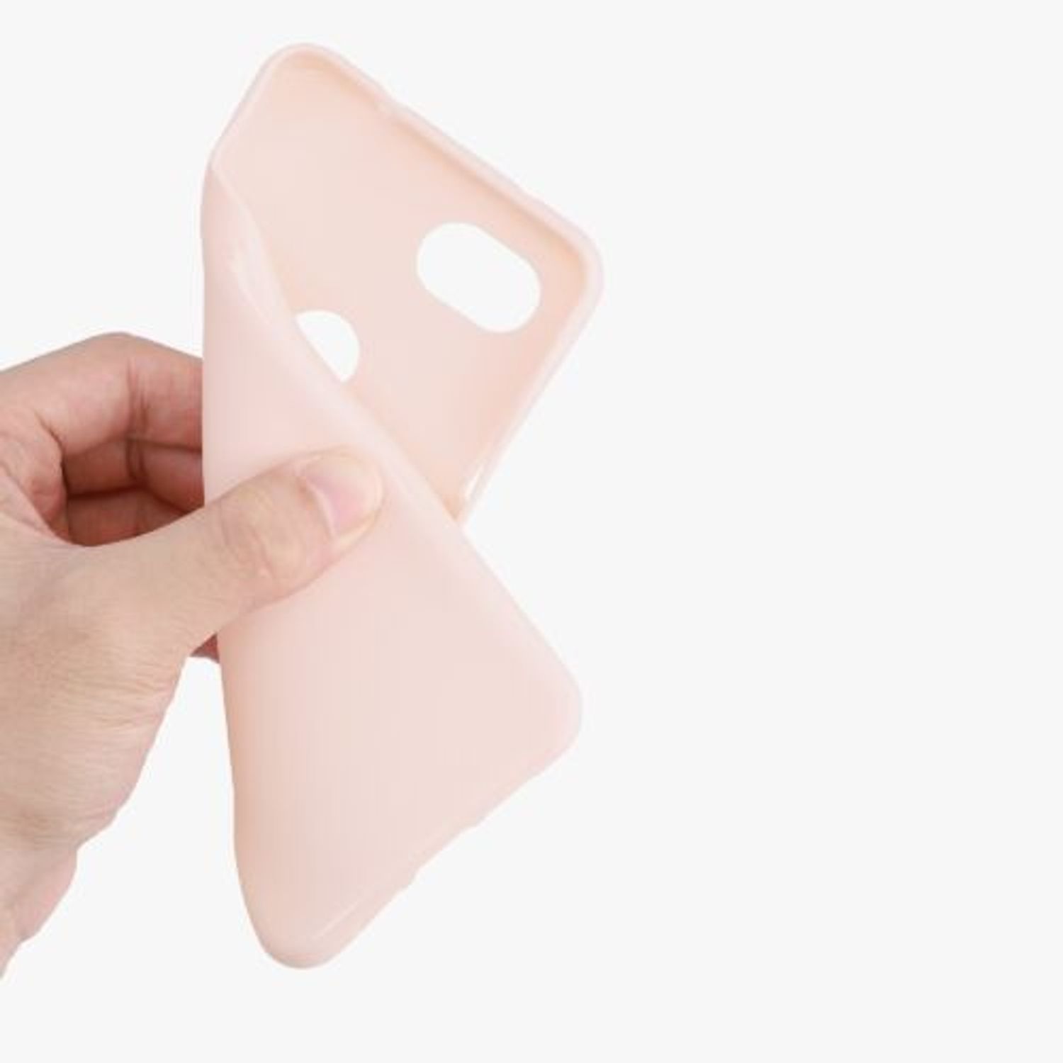 Husa Kwmobile pentru Google Pixel 3a, Silicon, Roz, 47590.225 fotografia produsului View 6 L
