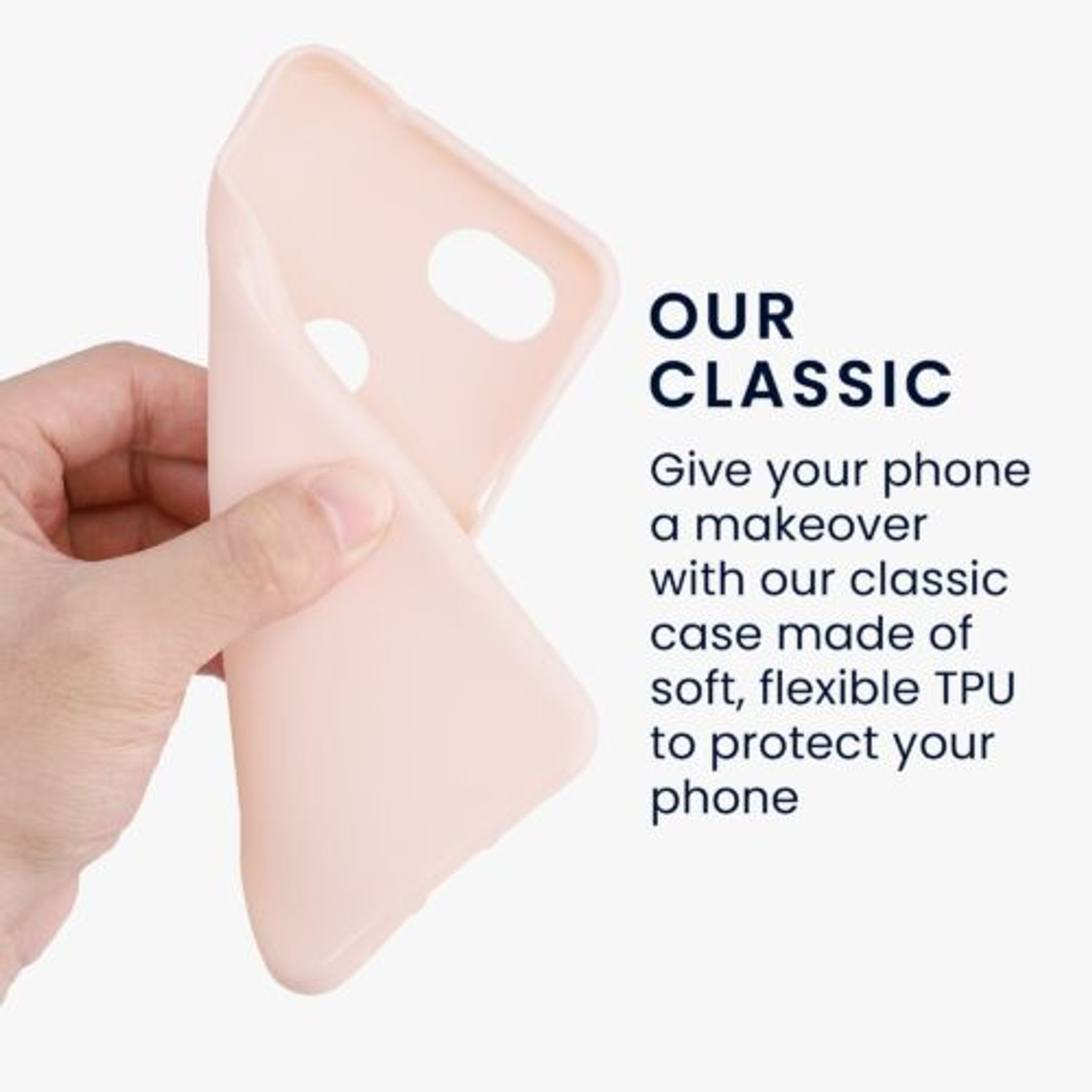 Husa Kwmobile pentru Google Pixel 3a, Silicon, Roz, 47590.225 fotografia produsului View 3 L