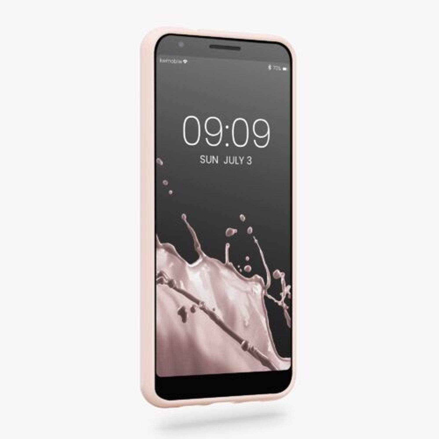 Husa Kwmobile pentru Google Pixel 3a, Silicon, Roz, 47590.225 fotografia produsului View 2 L