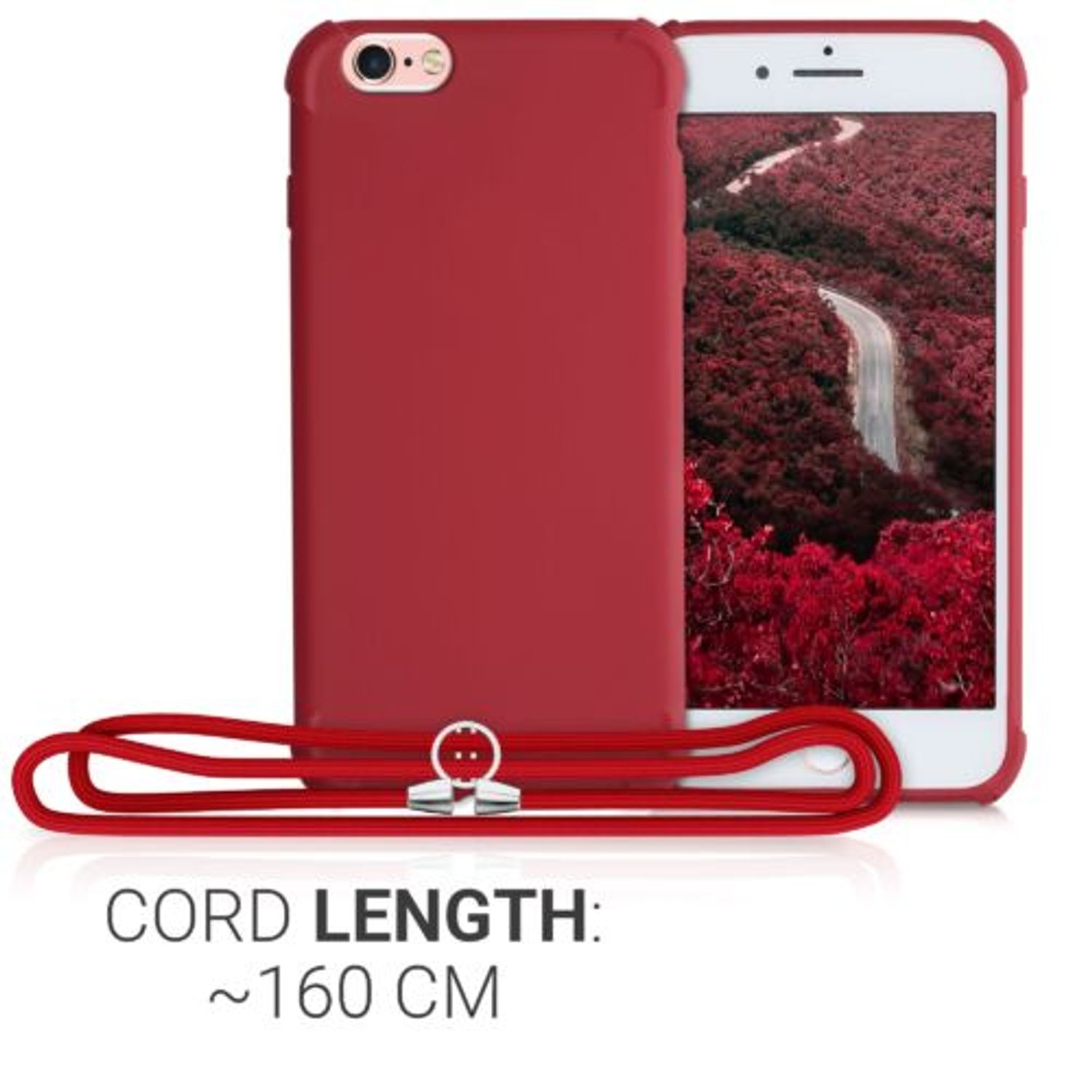 Husa pentru Apple iPhone 6/iPhone 6s, Silicon, Rosu, 49918.09 fotografia produsului View 7 L