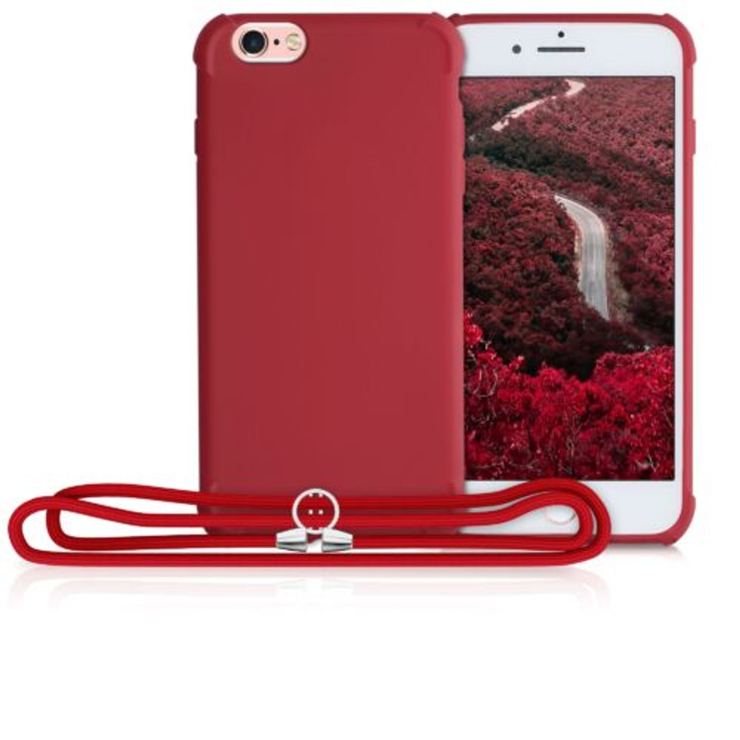 Husa pentru Apple iPhone 6/iPhone 6s, Silicon, Rosu, 49918.09 fotografia produsului View 4 L