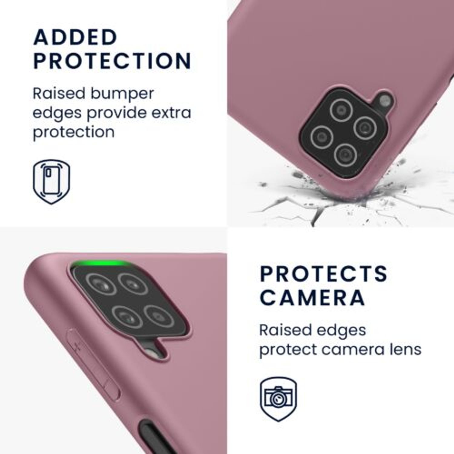 Husa Kwmobile pentru Samsung Galaxy A12, Silicon, Mov, 54048.151 fotografia produsului View 3 L