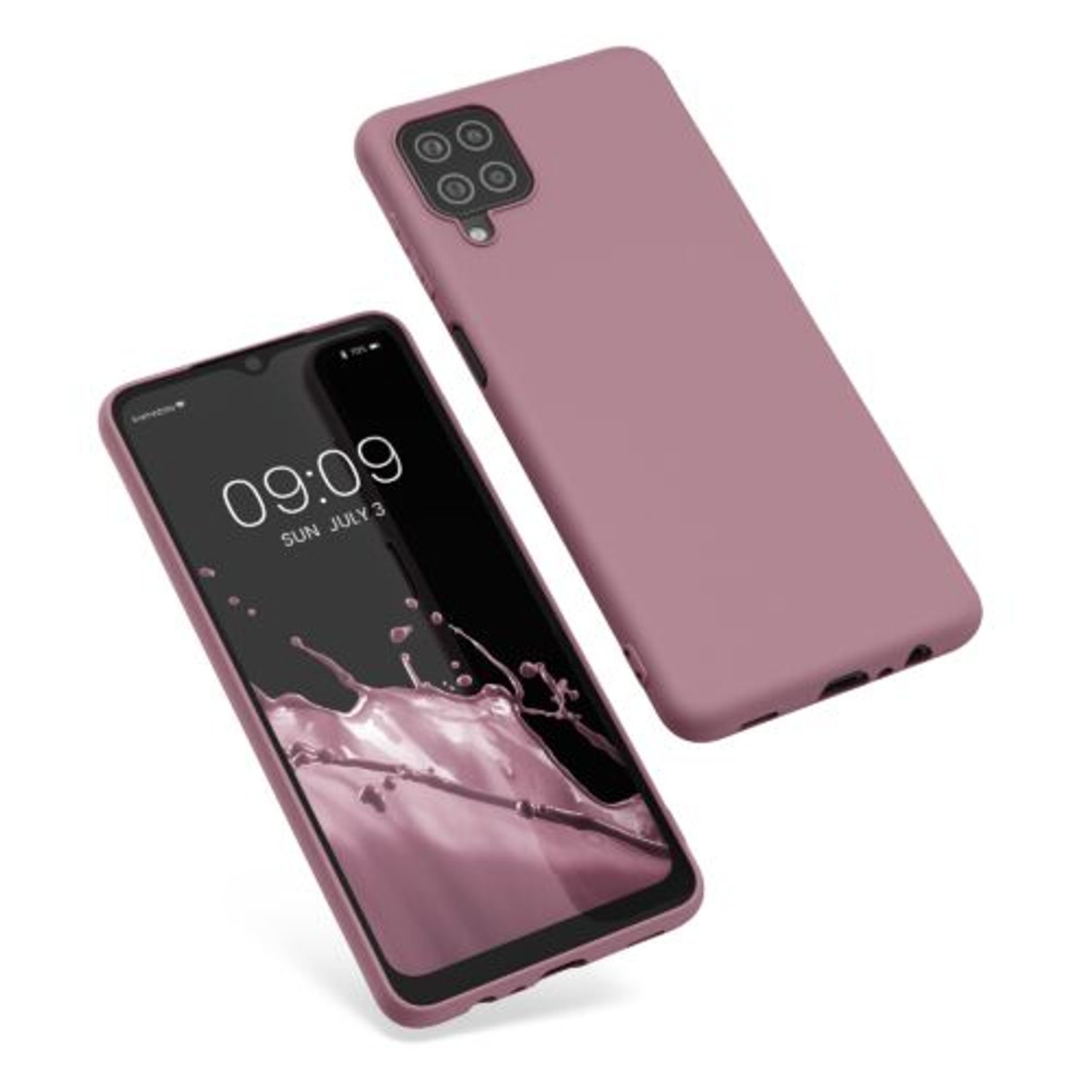 Husa Kwmobile pentru Samsung Galaxy A12, Silicon, Mov, 54048.151 fotografia produsului