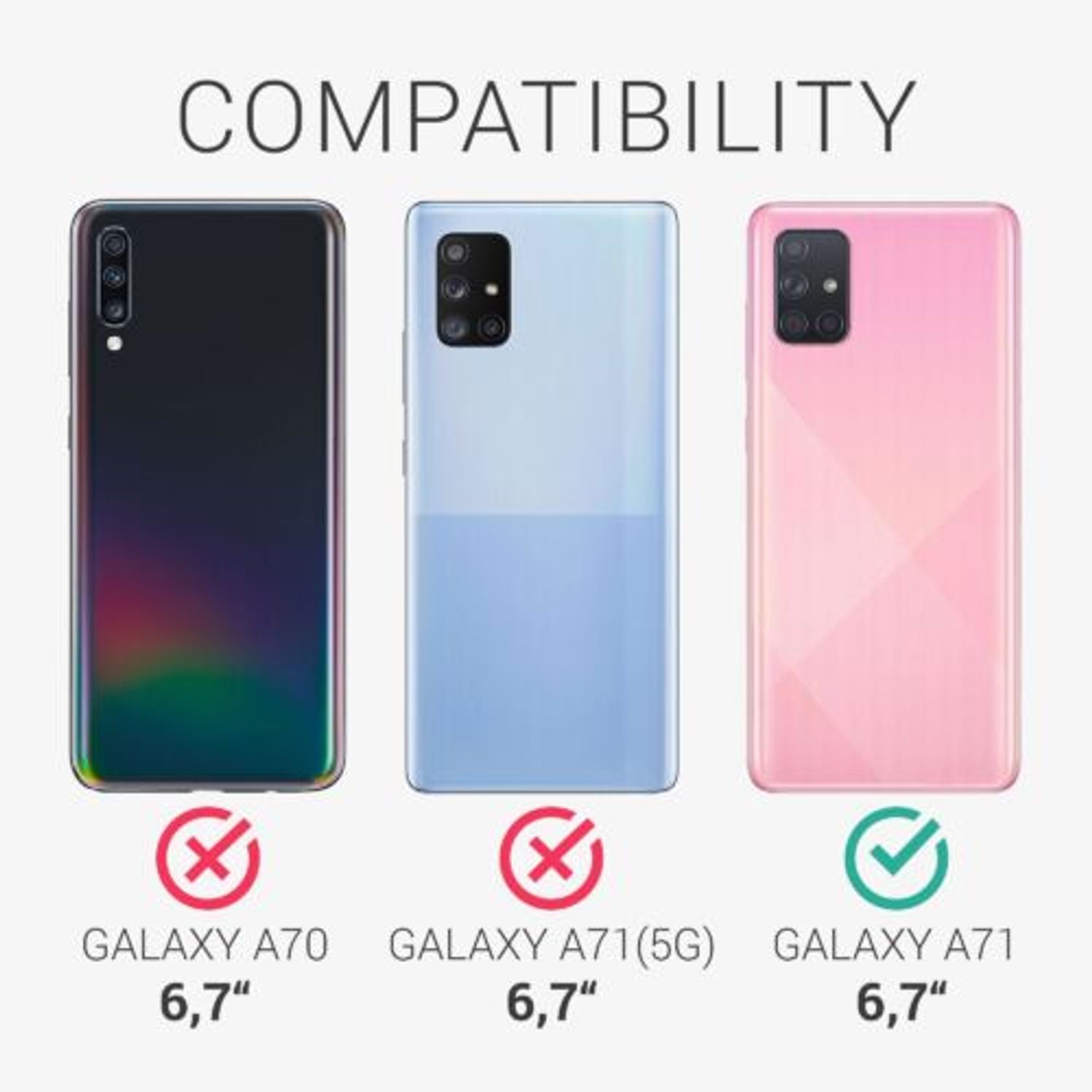Husa Kwmobile pentru Samsung Galaxy A71, Silicon, Verde, 51208.186 fotografia produsului View 5 L