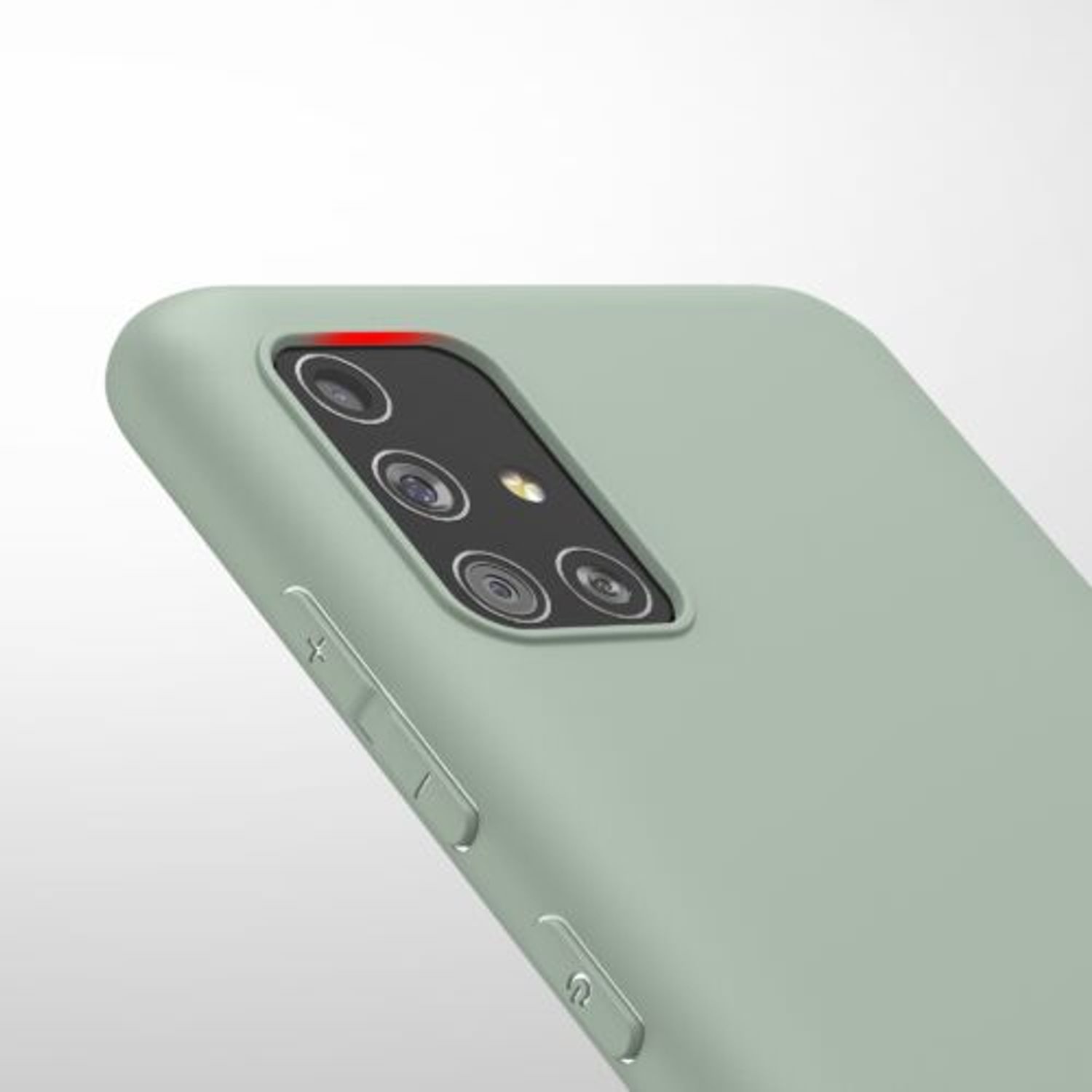 Husa Kwmobile pentru Samsung Galaxy A51, Silicon, Verde, 51196.172 fotografia produsului View 8 L