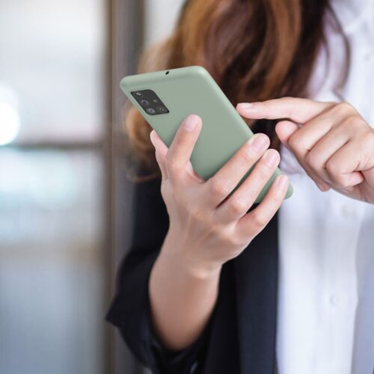 Husa Kwmobile pentru Samsung Galaxy A51, Silicon, Verde, 51196.172 fotografia produsului View 4 L