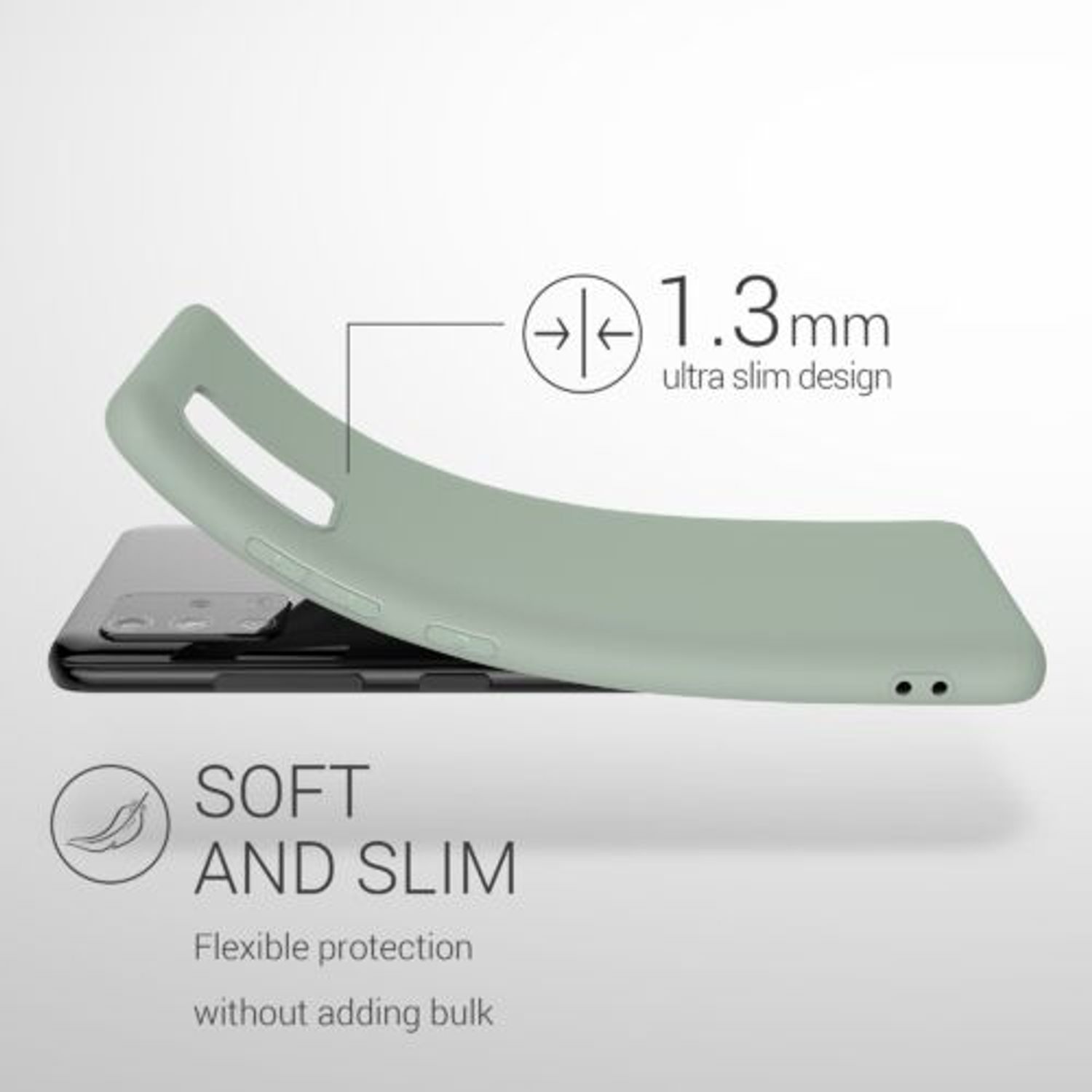 Husa Kwmobile pentru Samsung Galaxy A51, Silicon, Verde, 51196.172 fotografia produsului View 2 L