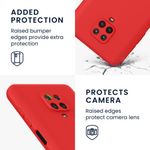 Husa Kwmobile pentru Xiaomi Redmi Note 9S/Redmi Note 9 Pro/Redmi Note 9 Pro Max, Silicon, Rosu, 56562.09 fotografia produsului View 4 S