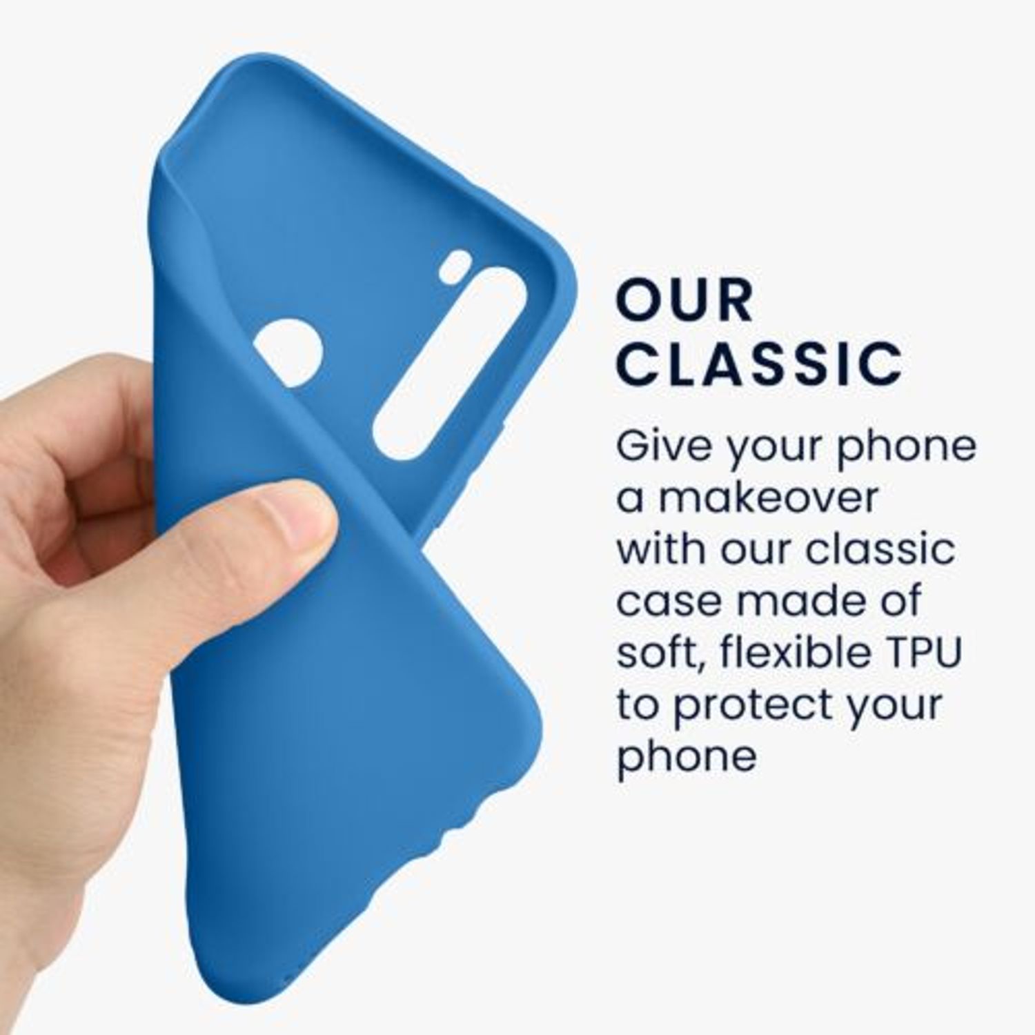 Husa Kwmobile pentru Xiaomi Redmi Note 8, Silicon, Albastru, 50180.228 fotografia produsului View 4 L