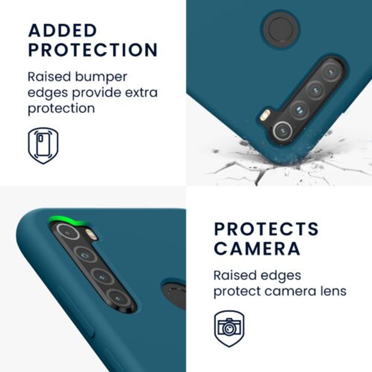 Husa Kwmobile pentru Xiaomi Redmi Note 8, Silicon, Verde, 50186.57 fotografia produsului View 3 L