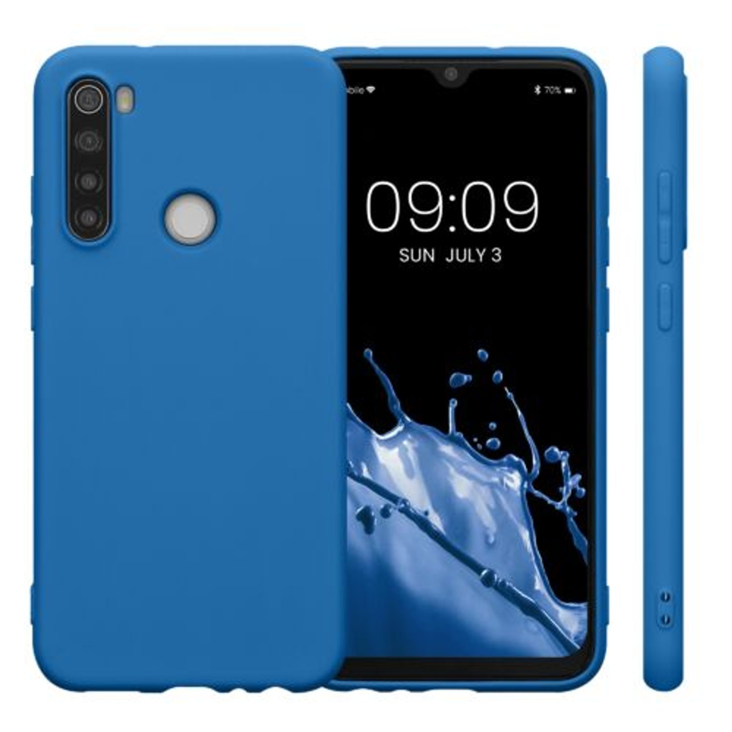 Husa Kwmobile pentru Xiaomi Redmi Note 8, Silicon, Albastru, 50180.228 fotografia produsului