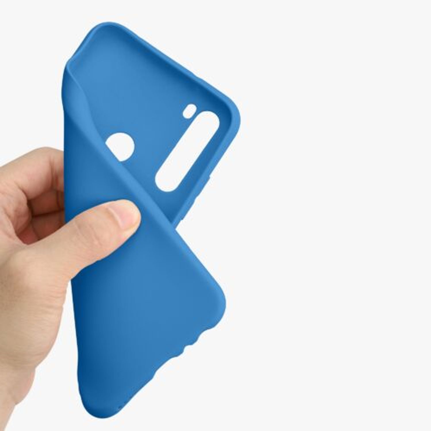 Husa Kwmobile pentru Xiaomi Redmi Note 8, Silicon, Albastru, 50180.228 fotografia produsului View 5 L
