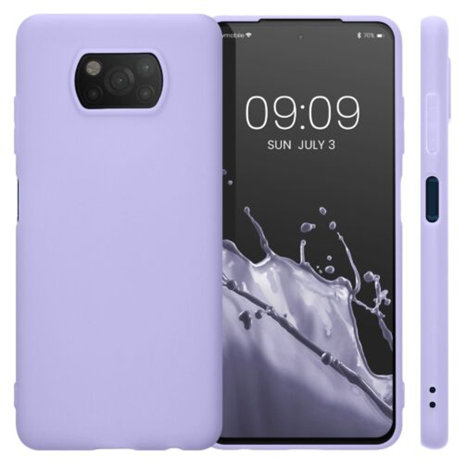Husa Kwmobile pentru Xiaomi Poco X3 NFC/Poco X3 Pro, Silicon, Mov, 53482.139 fotografia produsului