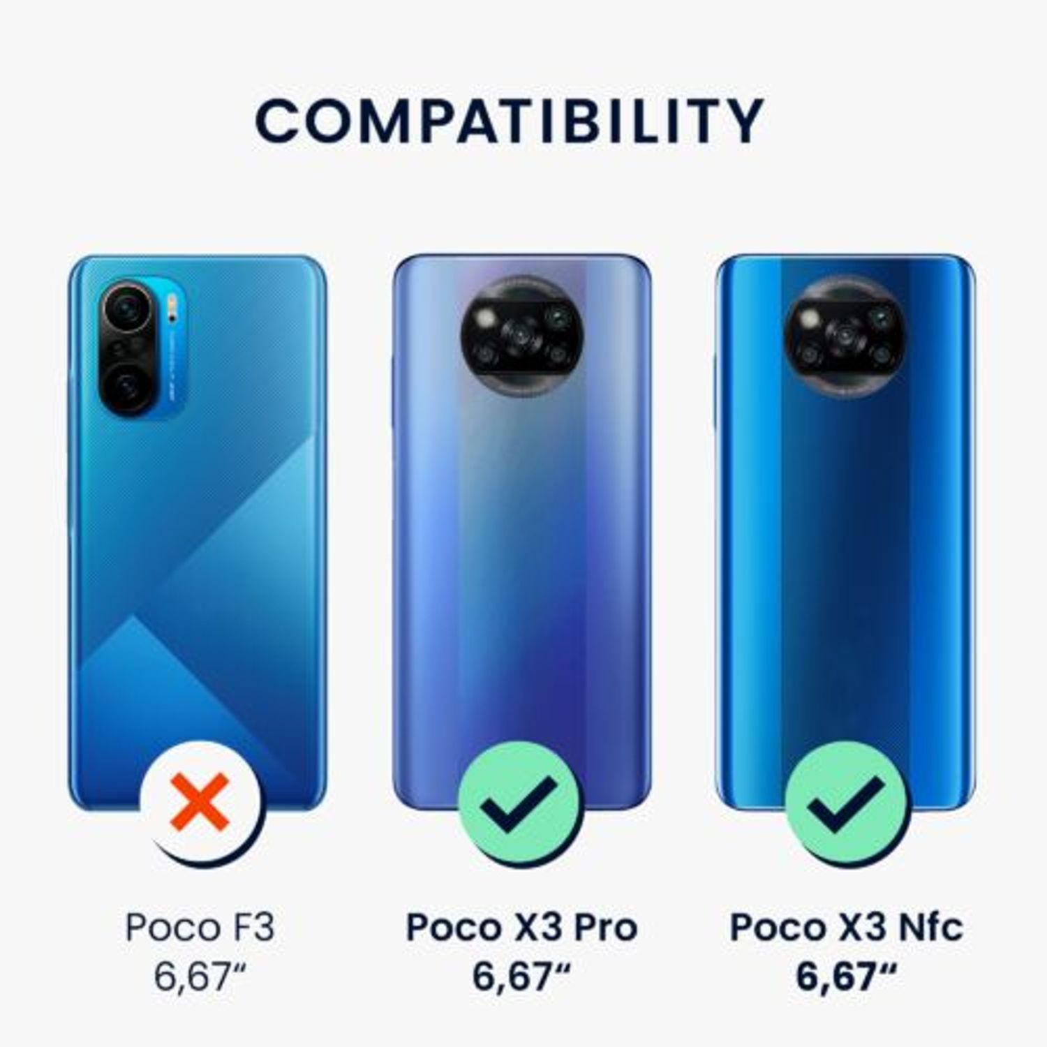 Husa Kwmobile pentru Xiaomi Poco X3 NFC/Poco X3 Pro, Silicon, Verde, 54345.169 fotografia produsului View 3 L