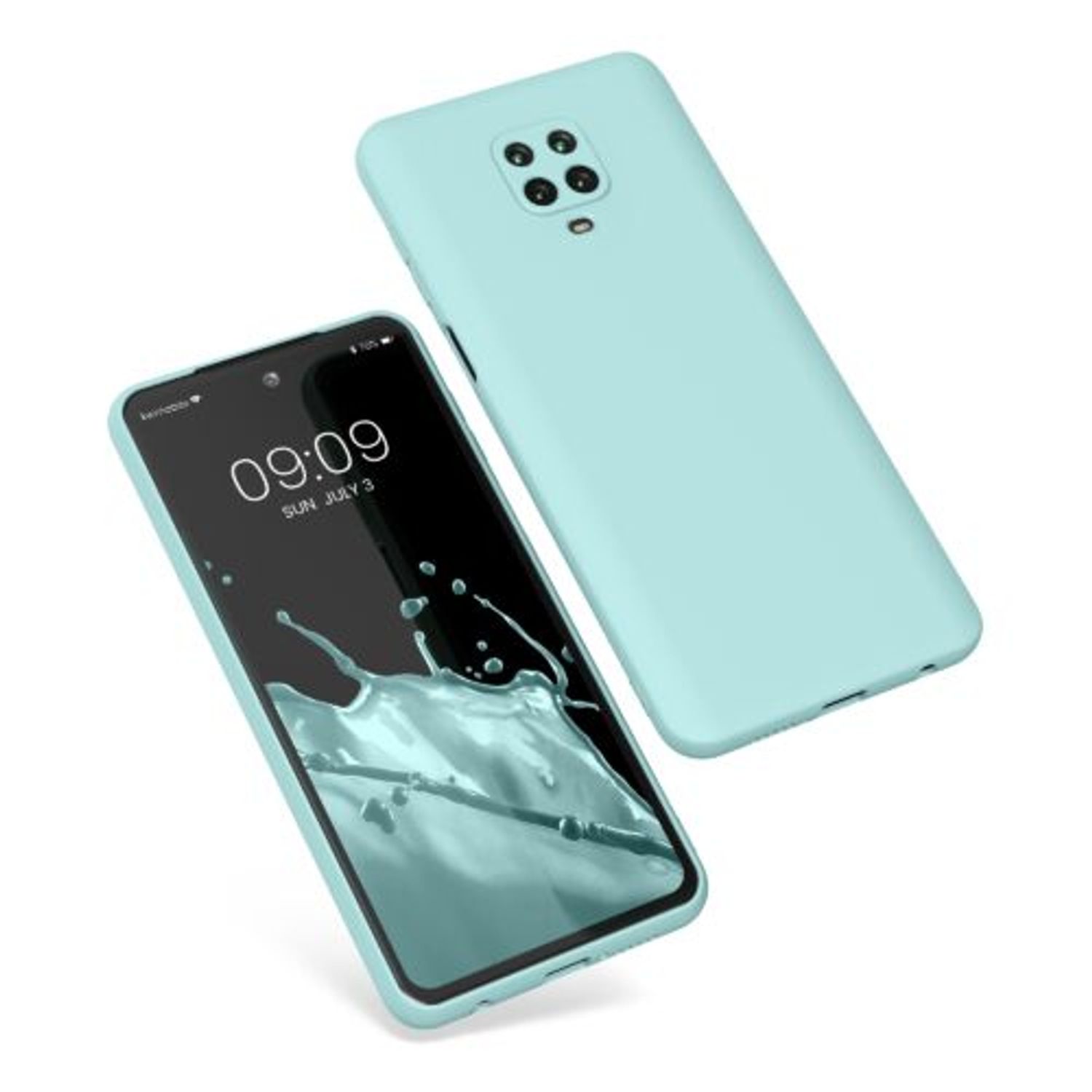 Husa Kwmobile pentru Xiaomi Redmi Note 9S/Redmi Note 9 Pro/Redmi Note 9 Pro Max, Silicon, Verde, 56562.200 fotografia produsului