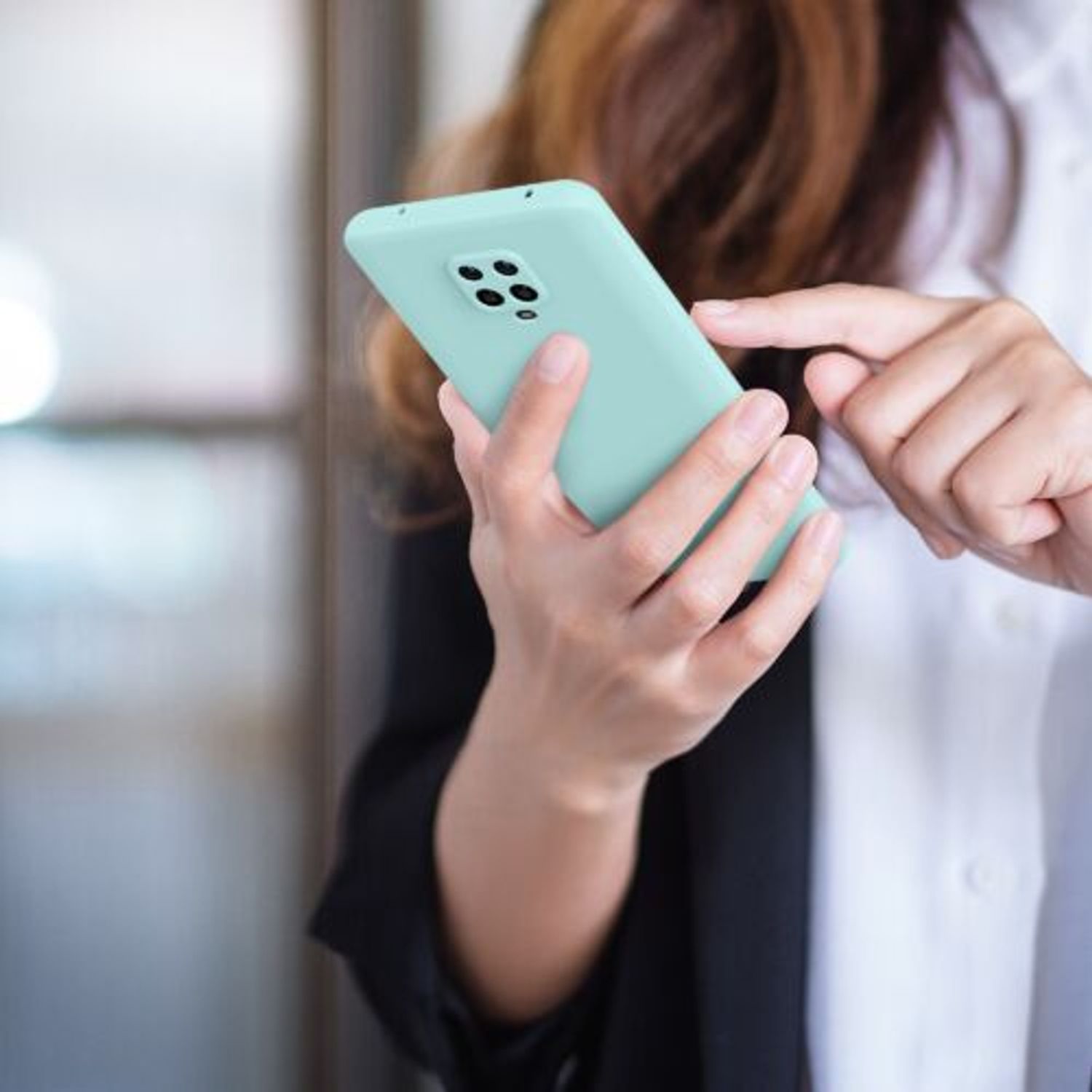 Husa Kwmobile pentru Xiaomi Redmi Note 9S/Redmi Note 9 Pro/Redmi Note 9 Pro Max, Silicon, Verde, 56562.200 fotografia produsului View 8 L