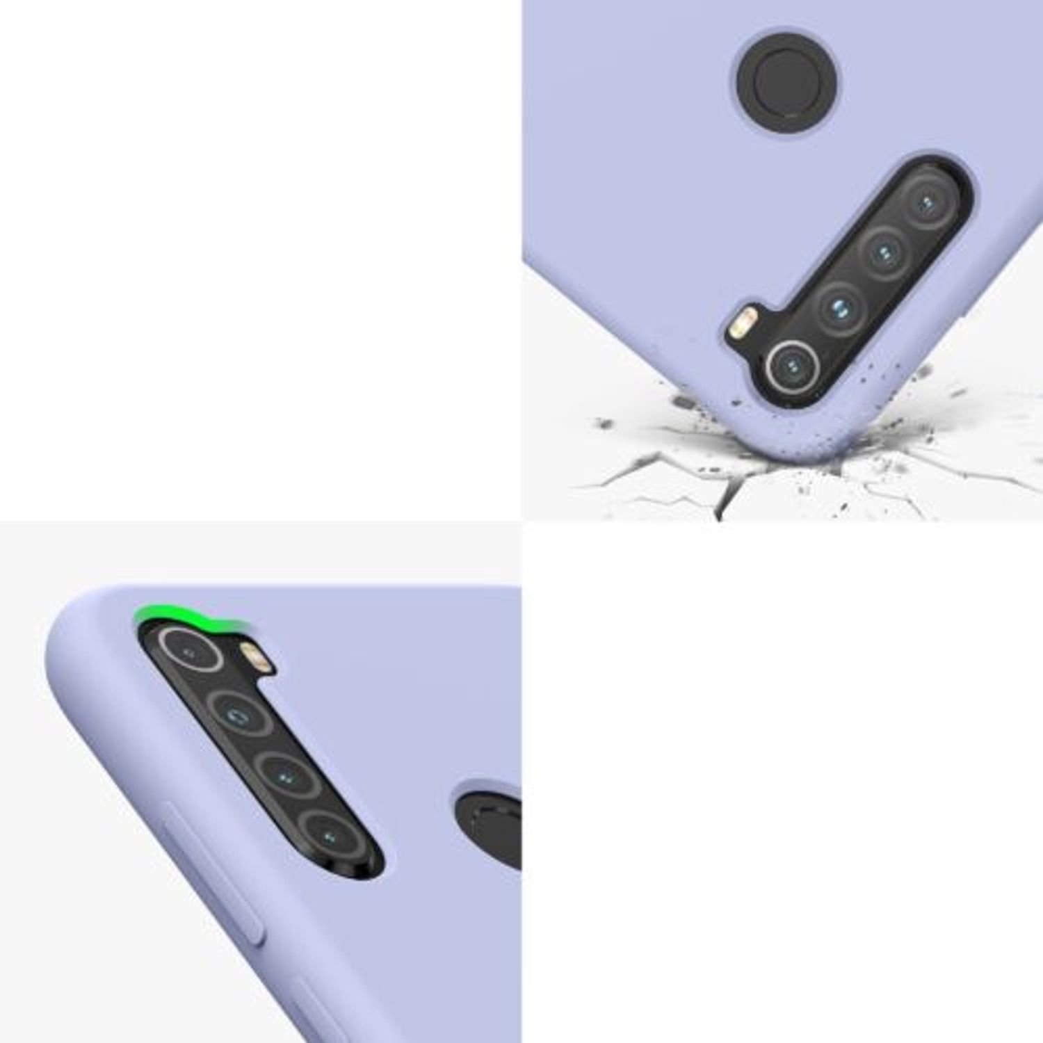 Husa Kwmobile pentru Xiaomi Redmi Note 8, Silicon, Albastru, 50186.139 fotografia produsului View 7 L