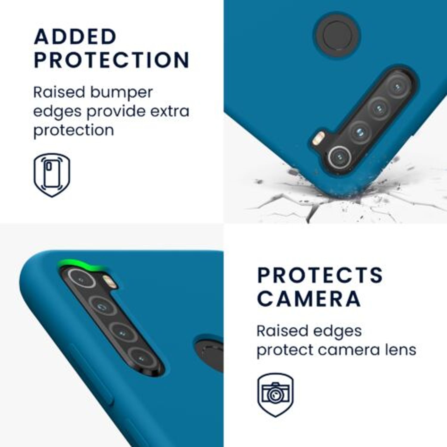 Husa Kwmobile pentru Xiaomi Redmi Note 8, Silicon, Albastru, 50186.224 fotografia produsului View 3 L