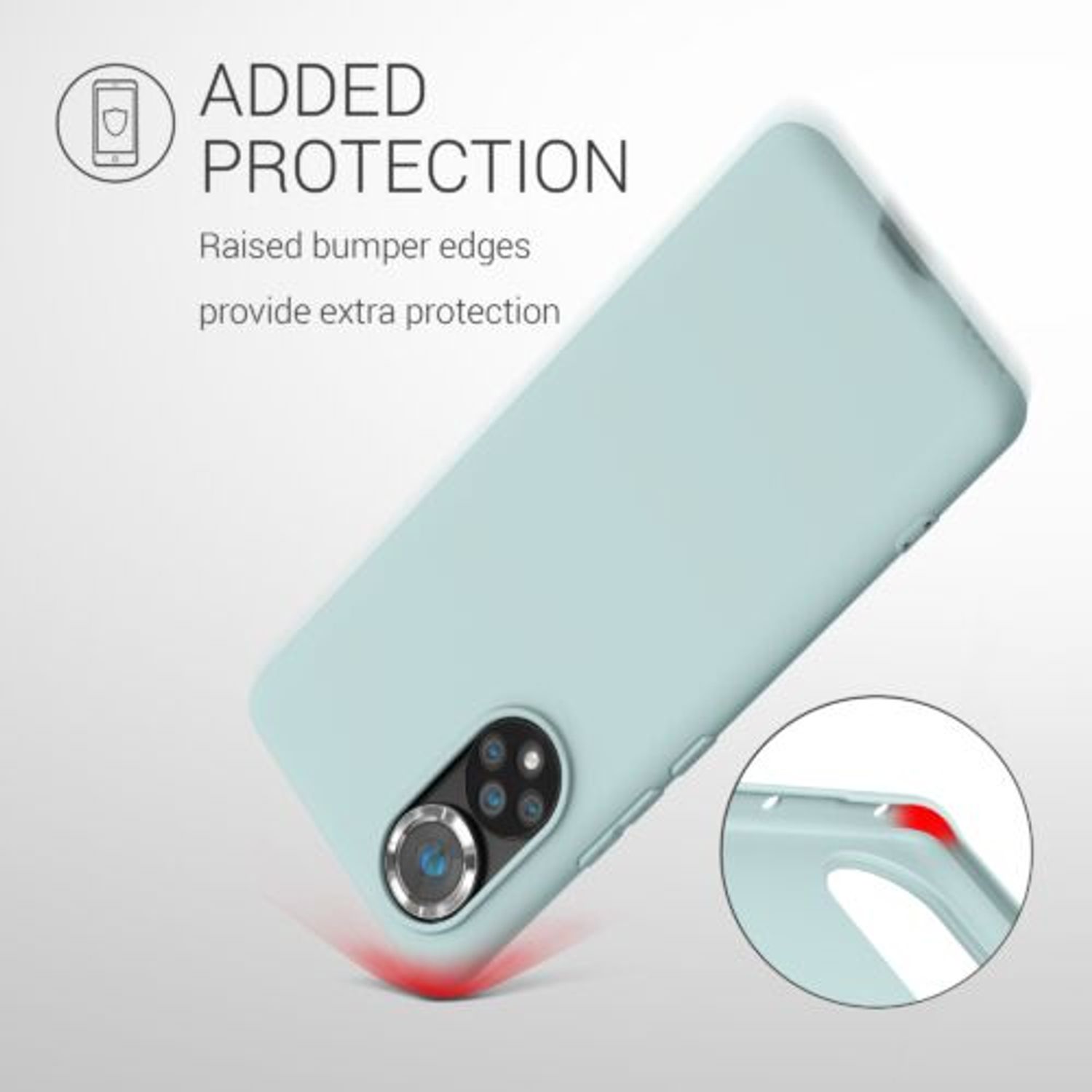 Husa Kwmobile pentru Honor 50, Silicon, Verde, 55409.200 fotografia produsului View 6 L