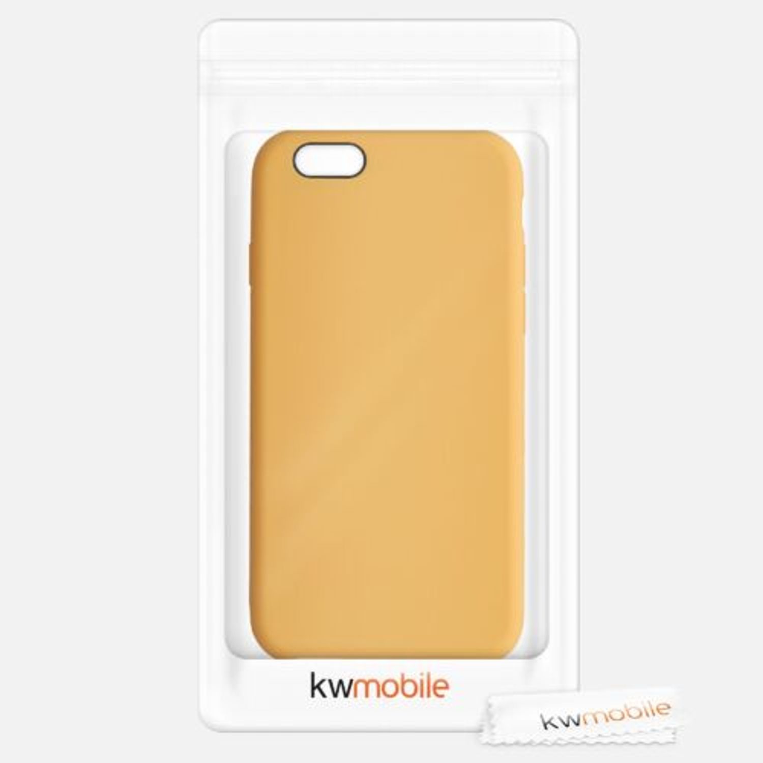 Husa pentru Apple iPhone 6/iPhone 6s, Silicon, Galben, 40223.217 fotografia produsului View 7 L