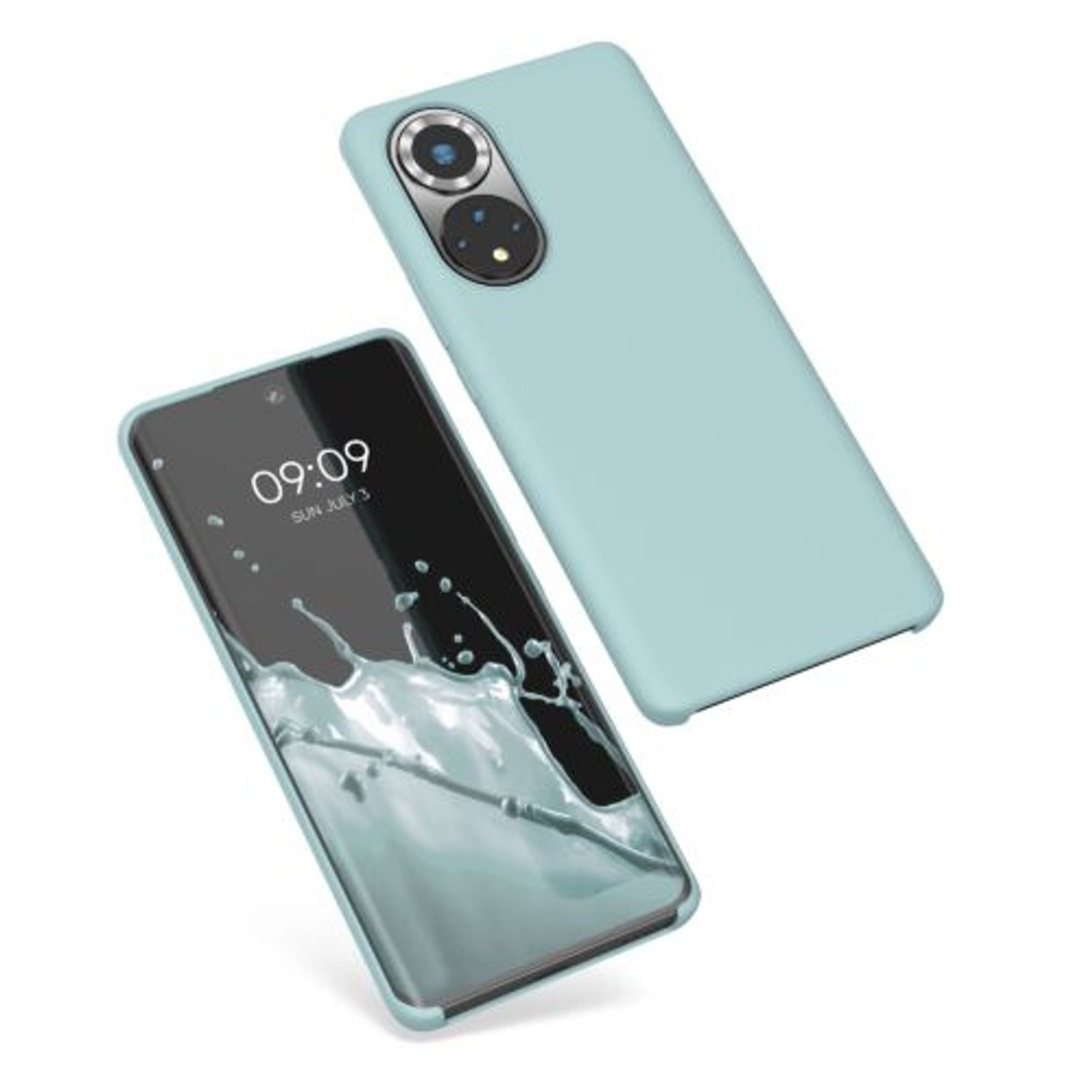 Husa Kwmobile pentru Honor 50, Silicon, Verde, 55481.50 fotografia produsului