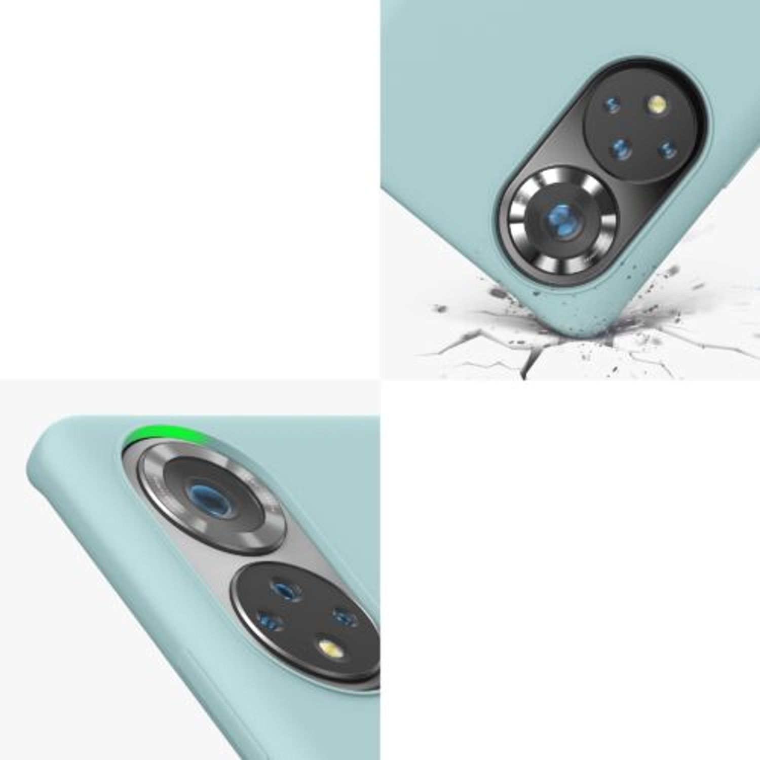 Husa Kwmobile pentru Honor 50, Silicon, Verde, 55481.50 fotografia produsului View 7 L