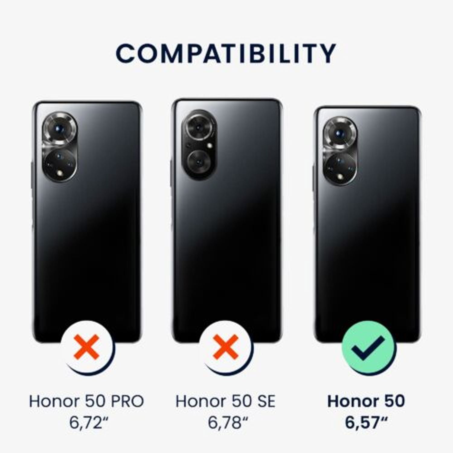 Husa Kwmobile pentru Honor 50, Silicon, Crem, 55481.10 fotografia produsului View 5 L